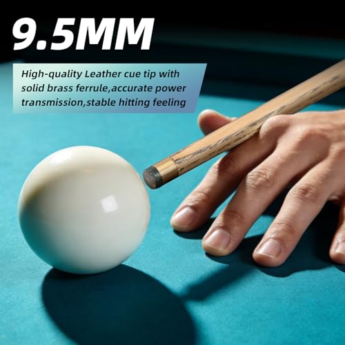 Kmise Snooker Pool Cue Sticks Set Blue Black 20oz