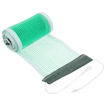 Abaodam Portable PE Table Tennis Net with Poles Thickened Sports Replacement Net for Indoor Outdoor Backyard Foldable Lightweight for Family Play