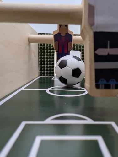 Mini Foosball Table Soccer Game for Kids & Adults | Build-Your-Own, 2-Player, Tabletop Game, Portable Desktop
