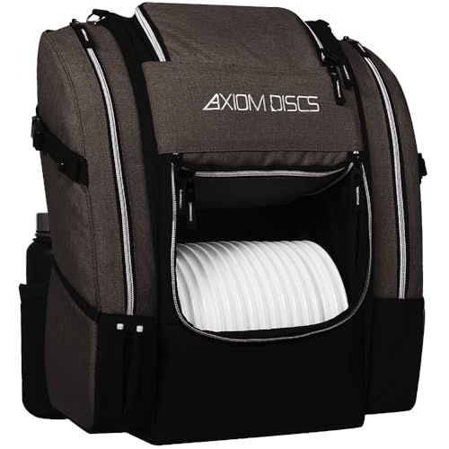 Axiom Discs Voyager Lite Backpack Disc Golf Bag (Choose Your Favorite Color) - color: Heather Gray, style: V2