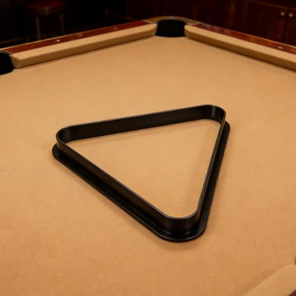 Toddmomy Mini Billiard Triangle Rack Pool Table Ball Organizer Billiard Frame for Home Parties Clubs Fits - size: 25.00X25.00X2.90CM
