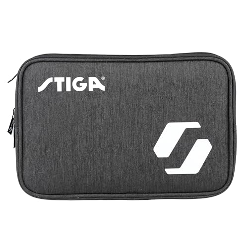 Stiga Eco Rival, Bi-Fold Wallet, Black, för 2 Bordtennisracketar, Cover