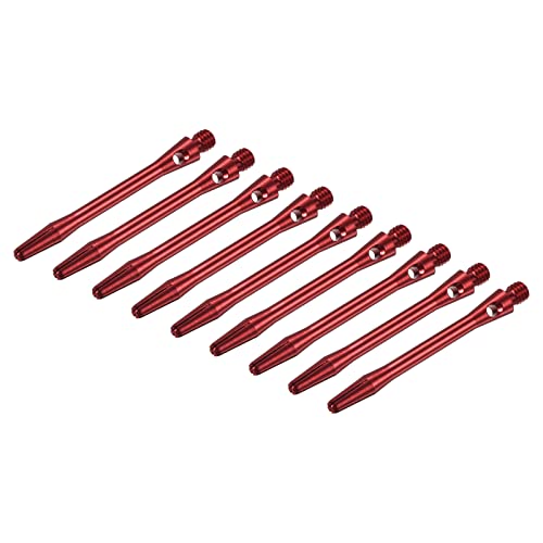 PATIKIL Dart Shaft, Medium 2BA Thread Aluminum Dart Stems Dart Accessories Throwing Fitting for Steel Tip - color: Red, size: 45mm