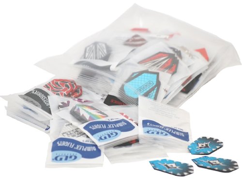 Viper Assorted Dimplex Dart Flights: 50 Sets of Flights, 150 Pieces - style: Slim Flights