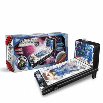 Pinball Machine for Kids 8-12, Pinball Toy with Lights Sounds and Scorer, Compact Tabletop Ball Shooting Game, Action and Reflex Game