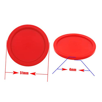 8 Pcs 50mm Air Hockey Pushers Replacement for Hockey Tables Ergonomic Paddles Set