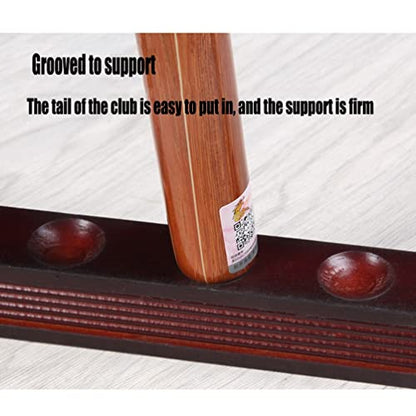 8 Pool Stick Holders, Wall Mounted Wooden Pool Cue Rack with Cue Clips, Suitable for Billiard Bar Clubs and Billiard Players