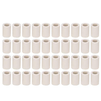 Pool Cue Ferrules, 40 PCS 13mm Fiber Replacement Ferrules Billiard Stick with Screw On Installation for House Bar 8 9 Ball Pool - size: 13MM 0.8"