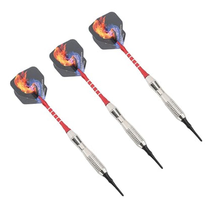 aqxreight Soft Tip, Professional 3PCS Plastic Tip Set with Aluminum Shafts for Electronic Dartboard Games, Indoor Throwing for Beginners & Experts, Safe & -Slip Grip