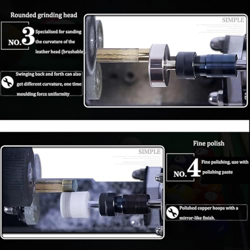 7 in 1 Billiard Cue Stick Repairer, Multifunctional Snooker Cue Repairing Machine, Snooker Cue Tips Clamp Repair Tool, Club Straightening and Leather Replacement