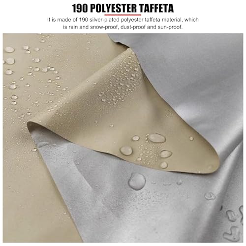 Table Tennis Table Cover with Zipper Waterproof Dustproof Sunproof Ping Pong Table Cover for Indoor Outdoor Foldable Table Tennis Tables Beige 155x75x144cm