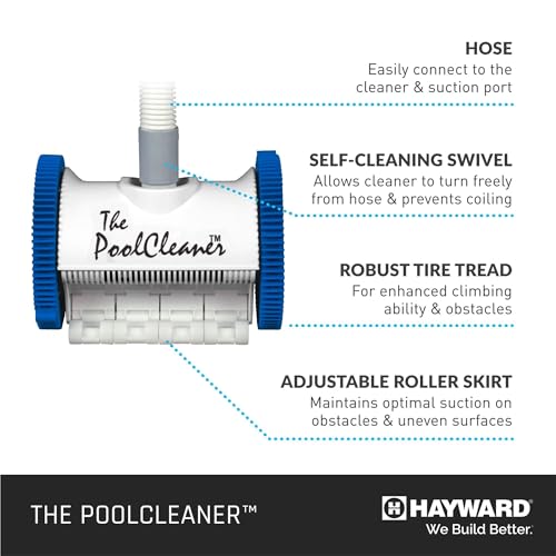 Hayward Pool Vacuum for Inground Pools Poolvergnuegen Suction Pool Cleaner (2 Wheel) Automatic Vacuum for In-Ground Pools up to 16 x 32 ft - style: 2-Wheel