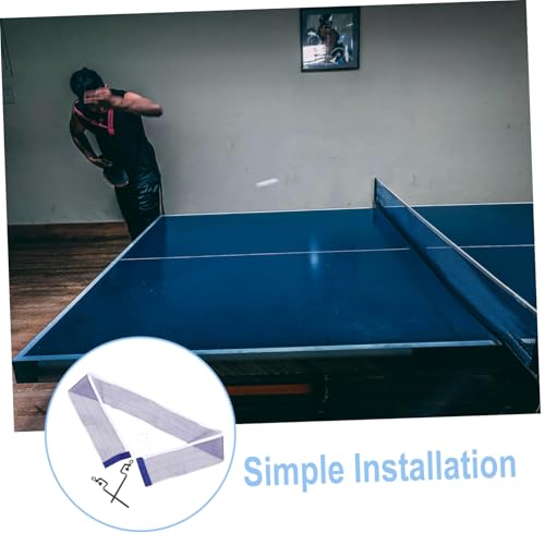 Portable Retractable Table Tennis Net with Metal Bracket Quick Setup Pingpong Net for Any Table Outdoor Training and Practice for Adults
