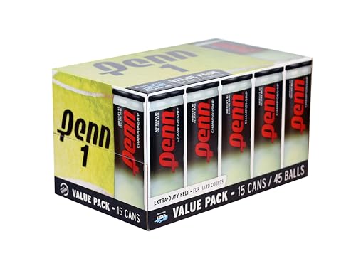 Penn Championship Tennis Balls - Extra Duty - style: 15 Cans, 45 Balls