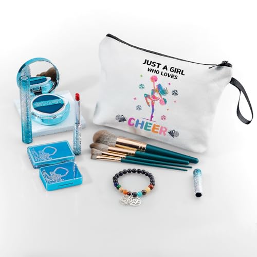 Cheer Makeup Bag, Multicolour, Cheerleader Gift, Travel Organizer - color: Cheer