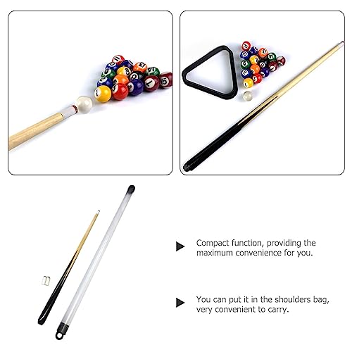 OSALADI Boys and Girls Wooden Billiard Cue Stick Pool Cue for Boys and Girls Billiard Accessory for Learning to Play Pool Spaces