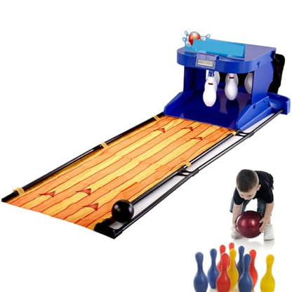 Family Bowling Game, Electronic Bowling Alley Game, Indoor Bowling Ball Sports Game Console, with LED Scoreboard, for Children and Adults Interactive Game 2m - size: 2m