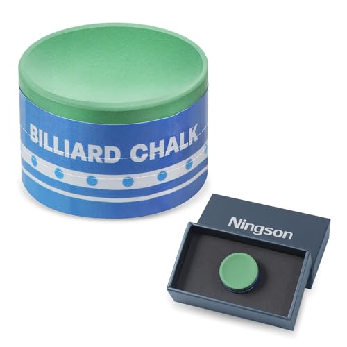 Pool Cue Chalk 1 Pack, Nano Technology Pool Stick Chalk, Billiard Table Accessories for Professional Tournament, Clubs, Bars, Home (Outstanding Performance, Reduce Miscue, Durable)- Green - color: Green-1 Pack