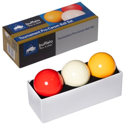 Buffalo Tournament Pro Carom Billiard Ball Set 61.5 mm