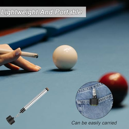 LAKE OF FIRE Pool Cue Chalk Holder – 2-in-1 Billiard Accessory with Pool Chalk Holder & Cue Tip Tool - color: Silver, style: Round