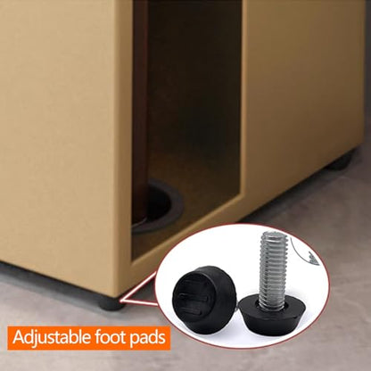 Adjustable Free Standing Pool Cue Rack - Metal Floor Stand Holds 10 Pool Sticks - Ideal for Billiard Room, Club, Bar - Durable with Foot Pads (Black)