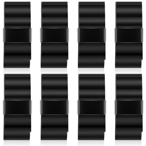 8 Pcs Foosball Wraps Foosball Table Parts Foosball Handle Grips Wraps Foosball Table Replacement Accessories with Velvety Comfort for Tournament Anti Slip and Absorbent Grip, Black