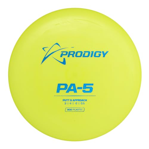 Prodigy Disc 300 PA-5 | Understable Disc Golf Putter | Great for Turnovers & Hyzer Flip Shots | 170-177g | Grippy 300 Plastic | Great Beginner Disc Golf Putter | Colors May Vary