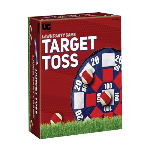 University Games, Lawn Party Collection, Inflatable Dart Ball Game Set with (3) Self Stick Tennis Balls - Fun Indoor + Outdoor Tennis Toss - 24" x 24"