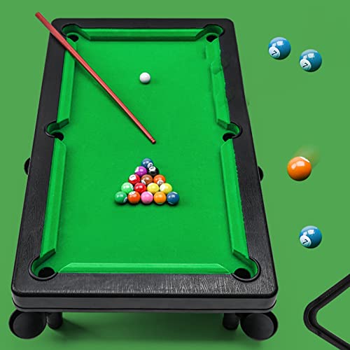 Mini Billiards Desktop Table Toy Game Set Billiards Smooth Decompress Toys 1 Set - color: S