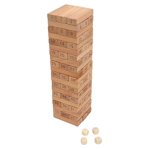 Stacking Tower Game, Burr-free Widely Used Wooden Tower Game for Camping