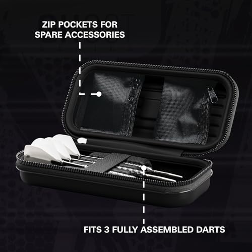 Target Darts Luke Littler Ghost Series Takoma Wallet, Regular – Darts Case, Black/White Storage Cases, “The Nuke” Zipper Dart Holder, Professional Accessories – Holds 3 Fully Assembled Darts - style: Regular Wallet