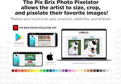 Pix Brix - Wild Kratts Toy Pixel Art Kit - Kratt Brothers Figures, 329 Pieces - Patented Slide + Stack Pixel Puzzle Building Bricks, Create Martin & Chris Figures - Stem Toys, Ages 6 Plus - style: Martin & Chris Kratt