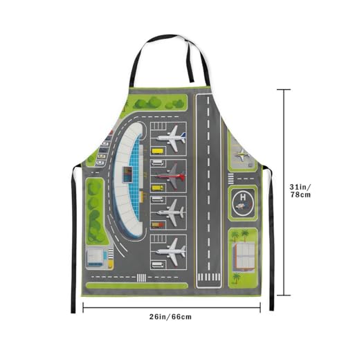 Castle Fairy Basketball Kitchen Apron - color: Airplane