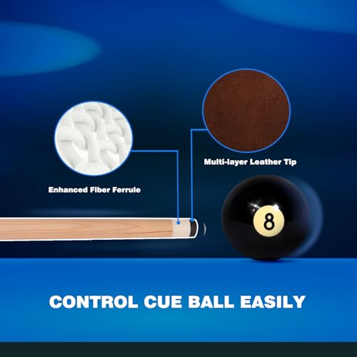 GSE Games & Sports Expert 36"/42"/48"/52"/58" 1-Piece Canadian Maple Billiard Pool Cue Sticks, Hardwood Billiard House Bar Pool Cue - size: 58-Inch, style: 4 Pack