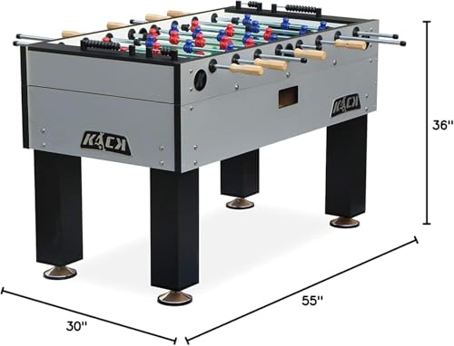 KICK Titan 55" Tournament Foosball Table – Professional Competition Game Table - color: Gray