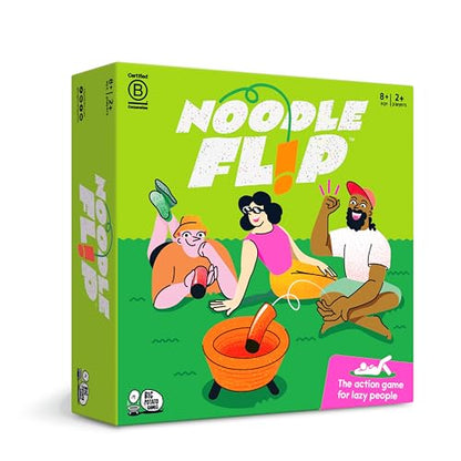 Noodle Flip: Ultimate Toss Game for The Beach or Yard | No Sweat Action Game | Fun for Adults, Kids and Groups | Age 8+, for 2+ Players