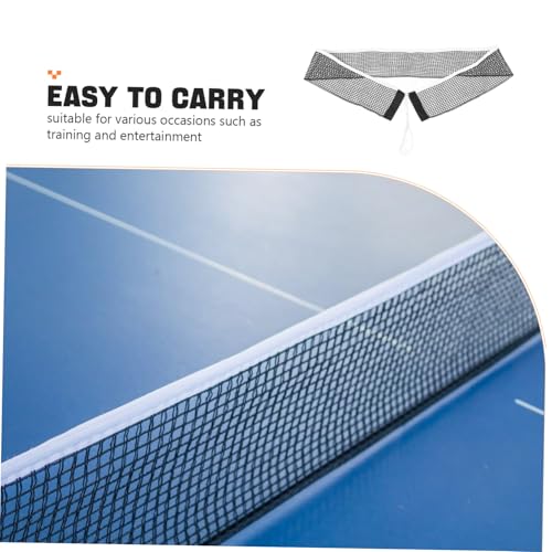 POPETPOP Standard Table Tennis Net 182x15cm Portable Black Nylon Table Tennis Net for Indoor/Outdoor Training