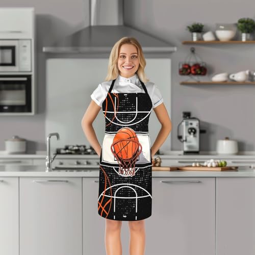 Castle Fairy Basketball Kitchen Apron - color: Basketball