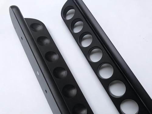 8 Pool Cue Rack, Wood Billiard Cue Rack Wall Mounted, Ideal for Pool Bars & Billiard Players