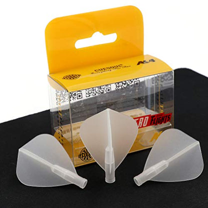 CUESOUL TERO AK4 Dart Flight Standard Shape/Shield Shape/Diamond Shape - color: Kite shape-Transparent