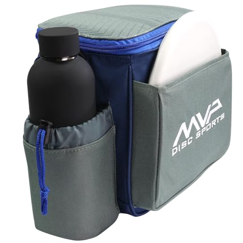 MVP Disc Sports Cell Disc Golf Starter Bag (Choose Your Favorite Color) - color: Light Gray/Slate Blue