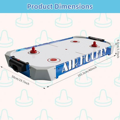 40 inch Table Top Air Hockey Table Kids and Adults, Includes Pucks and Paddles,Hockey Game Table for Home, Game Room, Office
