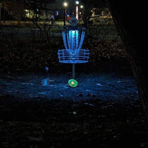 Impact Resistant Night Disc Golf Lights AceStarLight LED 4 Pack Red White Blue Green