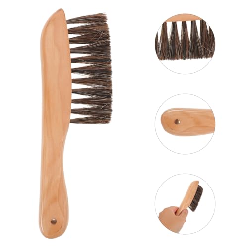 Pool Table Brush Soft Horsehair Billiard Table Cleaning Brush with Handle for Felt Surface Pool for Home Bar Game Rooms Billiards Accessories