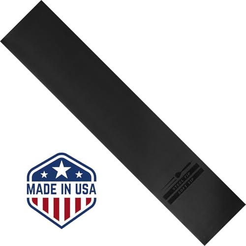 Viper Padded Pro - Tech Dart Mat Throw/Toe Line (Steel and Soft Tip Darts), Black, 119" Length x 24.25" Width x 0.25" Thickness, Made in USA