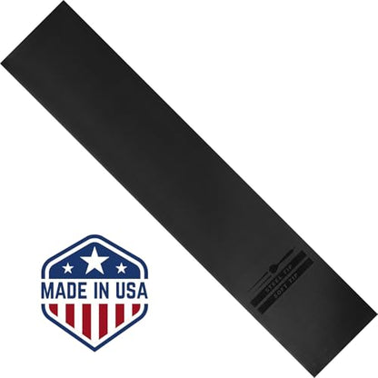 Viper Padded Pro - Tech Dart Mat Throw/Toe Line (Steel and Soft Tip Darts), Black, 119" Length x 24.25" Width x 0.25" Thickness, Made in USA