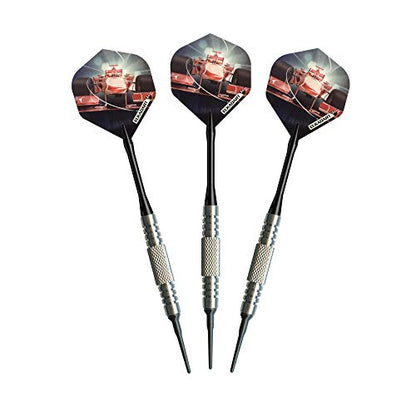 Elkadart Titanium 90% Tungsten Soft Tip Darts with Storage/Travel Case - style: Black (16 Grams)