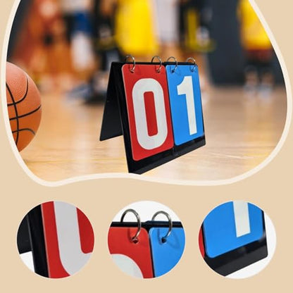 Sports Scoreboard Flip Score Board 2 Digits Scorekeeper Tabletop Table Score