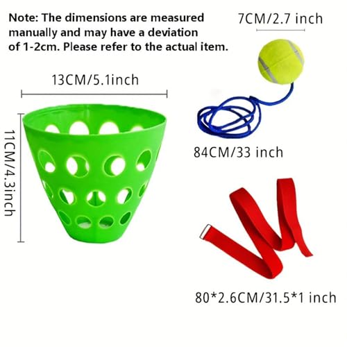 Swing Ball Game - Catch Cup | Funny Family Party Game | Swing Bucket Ball Catching Toy For Wedding Birthday Christmas Graduation Beach Yard Outdoor Indoor Fun Activity - color: Green
