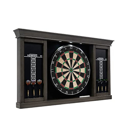 Barrington Palmer Dartboard Pub Style with LED Lights, Pre-asseblemed
